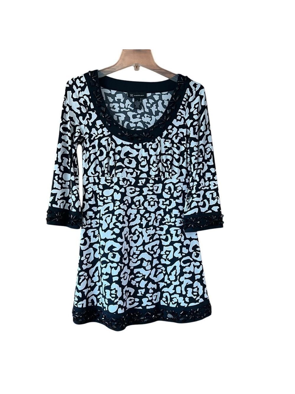 INC International Concepts Black White Mini Dress